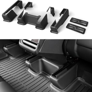 Protector Topfit bajo asiento para Tesla Model Y Juniper, cubiertas TPE para raíles de la segunda fila, accesorios interiores antirrayaduras y antigolpes para nuevo Model Y 2025-2026