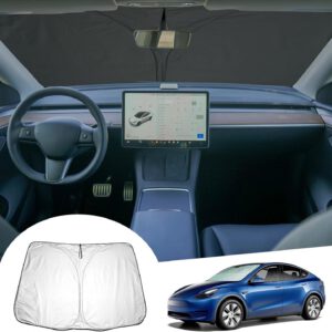 Parasol delantero GAFAT para Tesla Model Y Juniper 2025 2026 / Model 3 Highland 2017-2026, protección solar y UV, refrigeración, accesorios Tesla Model Y