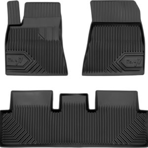 Alfombrillas de goma MOTOS para Tesla Model 3 2017-2023, mejora la comodidad del viaje con alfombrillas antideslizantes No.77 para todas las estaciones