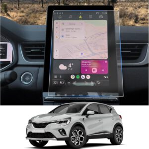 Protector de pantalla CDEFG, pack de 2 compatible con Renault Captur 2 2025 y Symbioz 2025 Hybrid, protector de navegación OpenR Link GPS de 10,4″, dureza 6H, nano accesorio
