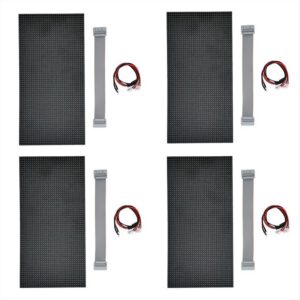 Panel LED interior P5, 4 piezas, módulo de pantalla LED 64 x 32, 16 escaneos, pantalla electrónica LED a color, 320 x 160 mm