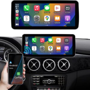 Radio táctil Ninetom de 12,3″ para Mercedes Benz Clase A/B, GLA, CLA W176, W246, C117, X117, X156 2013-2015 con NTG 4.5/4.7, compatible con CarPlay, Android Auto y MirrorLink