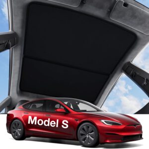 Parasol de techo Wigoo para Tesla Model S, recubrimiento Nano Ice Glass que nunca se cae, 3 generaciones, aislamiento térmico, accesorio de cristal para Tesla Model S 2020-2025