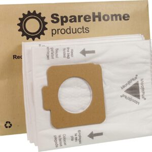 10 bolsas de aspiradora SpareHome de alto rendimiento + 2 microfiltros compatibles con aspiradoras Moulinex Compac y De Luxe