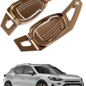 Levas de cambio KUNGKIC para Seat Cupra Leon Ateca Formentor 2021 2022 2023 2024 2025, extensiones de palanca de aluminio para volante, 2 piezas