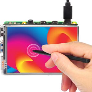 Pantalla táctil OSOYOO de 3,5″ 480×320 TFT LCD SPI para Raspberry Pi 5, A, B, A+, B+, 2B, 3B, 3B+ y 4B