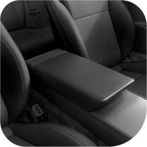 Cubierta acolchada Spigen para reposabrazos Tesla Model Y 2025 Juniper y Model 3 Highland 2024 2025, diseñada para accesorios Tesla, negro