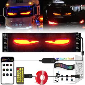 Luces LED para camiones y coches con efecto ojos, pantalla flexible grande programable, colores dinámicos inteligentes, para diseño doméstico, 70 x 173 mm