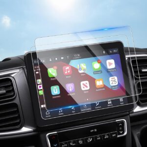 Protector de pantalla SHAOHAO compatible con radio Fiat Ducato Uconnect 2021-2024, accesorios GPS, nano película PET resistente a arañazos, reduce huellas, dureza 4H, 2 piezas