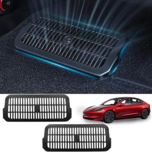 Cubierta para ventilación bajo asiento Tesla Model 3 Highland, cubierta de entrada/salida de aire acondicionado, accesorios Model 3 Highland 2024, 2 piezas