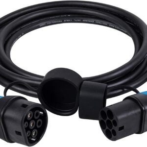 Cable de carga DasVolt de lighteu para vehículos eléctricos e híbridos, Tipo 2 a Tipo 2, 32 A, 7,2 kW, monofásico, 5 m, IP55