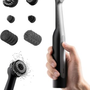 Cepillos eléctricos de limpieza HOTO Wand para el hogar, cepillo recargable para juntas con 12 cabezales, impermeable IPX7, limpieza de baño, cocina, azulejos y grietas