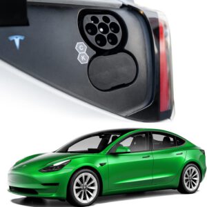 Tapa protectora de conexión DC desarrollada especialmente para Tesla Model 3 y Tesla Model Y, ajuste perfecto, goma impermeable y antipolvo