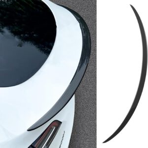 Spoiler de fibra de carbono real para Tesla Model Y, alerón trasero de maletero estilo OEM, Tesla Model Y 2020-2024, fibra de carbono brillante