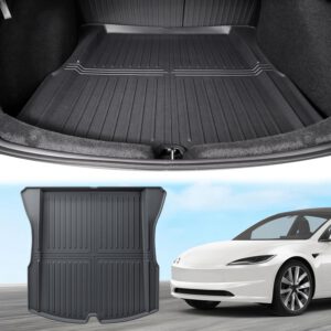 Alfombrilla de maletero 3D ECOZEN para Tesla Model 3 Highland 2024-2025, goma TPE impermeable, antideslizante, borde alto, para todo clima