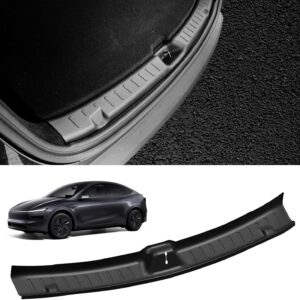 Protectores para umbral de maletero trasero Tesla Model Y 2025, protector de parachoques trasero, cubierta de umbral de parachoques