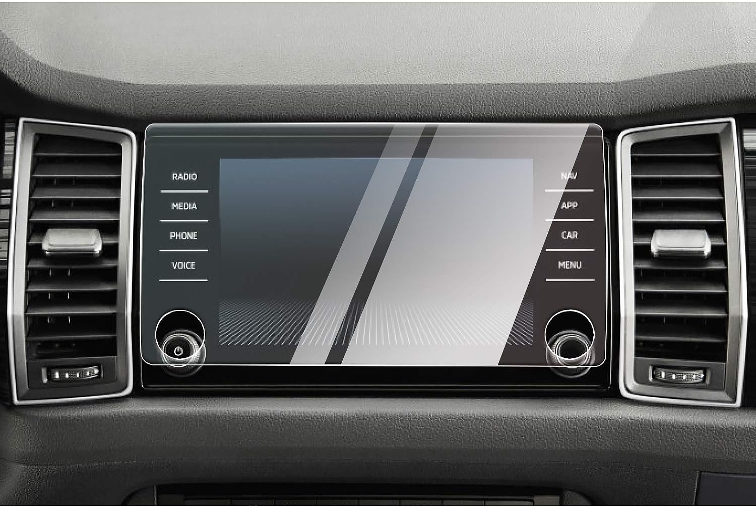 CDEFG Compatible with Skoda Karoq 2017-2023 2024 2025 Amundsen Glass Screen Protector Karoq Tempered Glass 8 inch HD GPS Navigator Protected Film Glass Karoq Kodiaq RS Accessories - Image 2