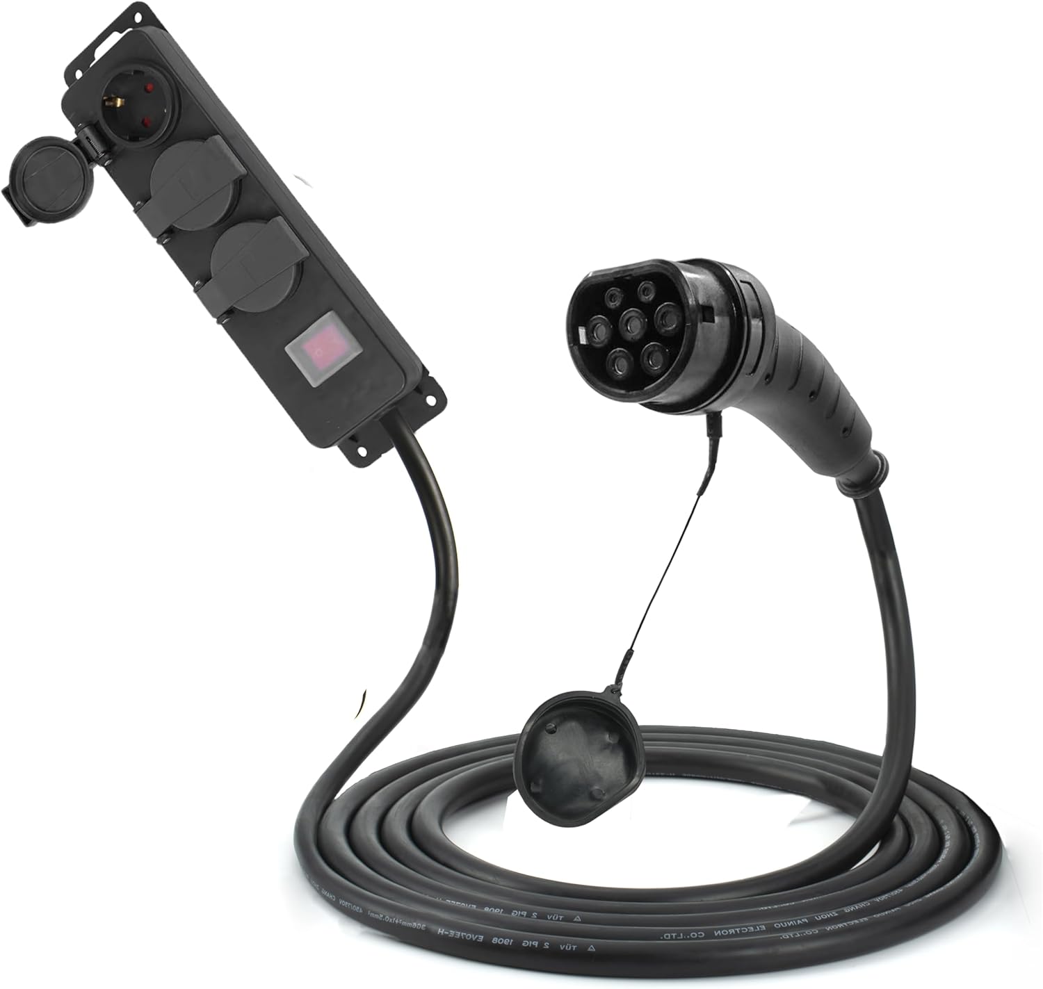 Electric Car Side Discharge Connector Only for BYD Auto EV 16A Type 2 Charging Cable with EU Plug Outdoor Power Station - Image 2