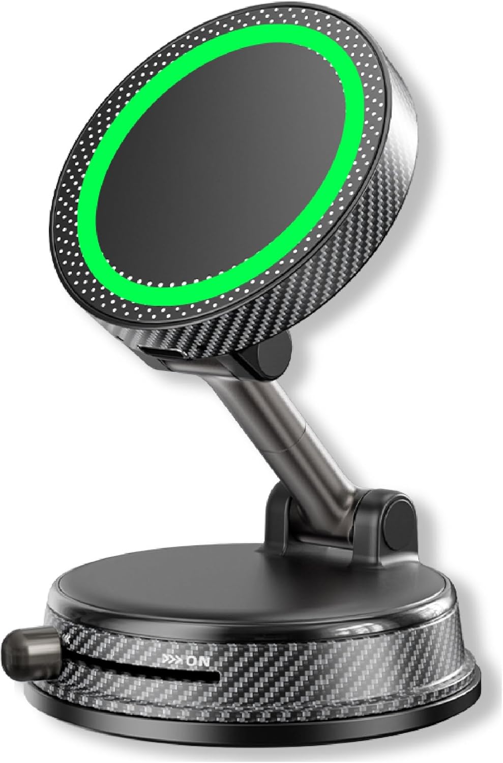 JUZELY Cargador Inalambrico Coche para BYD Atto2 Atto3 Dolphin F0 F3 F6 F8 Flyer II, Magnetico Soporte Móvil Coche con Ventosa Fijación Ventosa Cargador Inalámbrico Coche,A-Black - Image 2