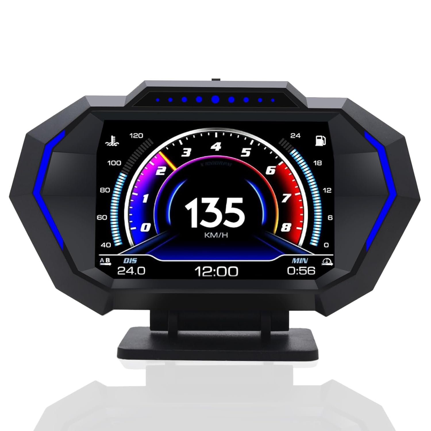 KAOLALI Head Up Display OBD2 GPS Auto HUD Digital Tachometer Universal Digital Speedometer with Speed Notice, Fatigue Reminder, MPH KM/H for All Vehicles - Image 2