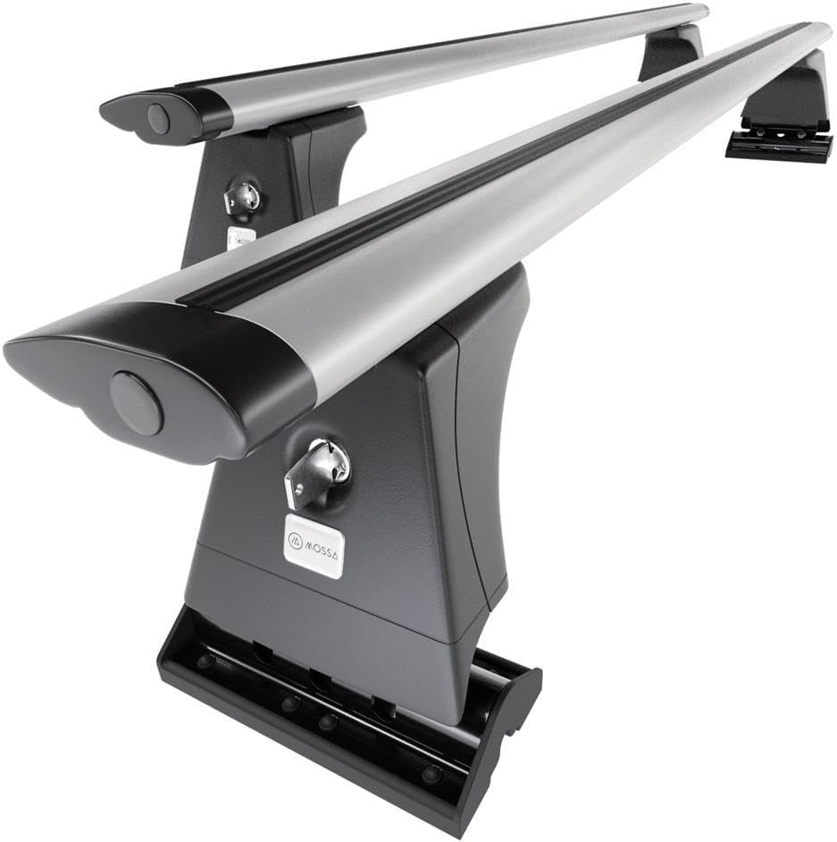 Mossa Roof Rack suitable for Hyundai i20 Hatchback (2015-2020) - Car Roof Bars - Aluminium Silver - Mounting Points 2 - Image 2