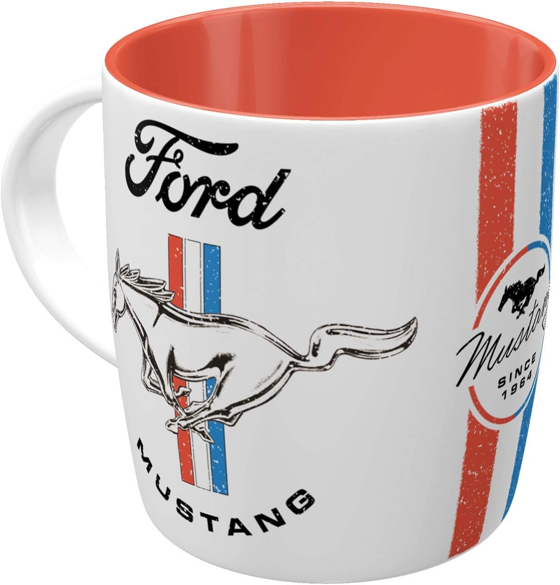Nostalgic-Art Ford Mustang Retro Coffee Mug – Horse Logo – Gift Idea for Car Fans Ceramic Vintage Design 330 ml - Image 2