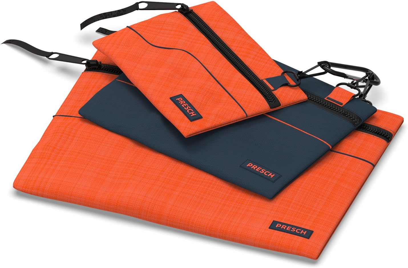 Presch Set of 3 Empty Tool Bags – Bag of Screws with Carabiner for Nails Screws or Nuts - Image 2