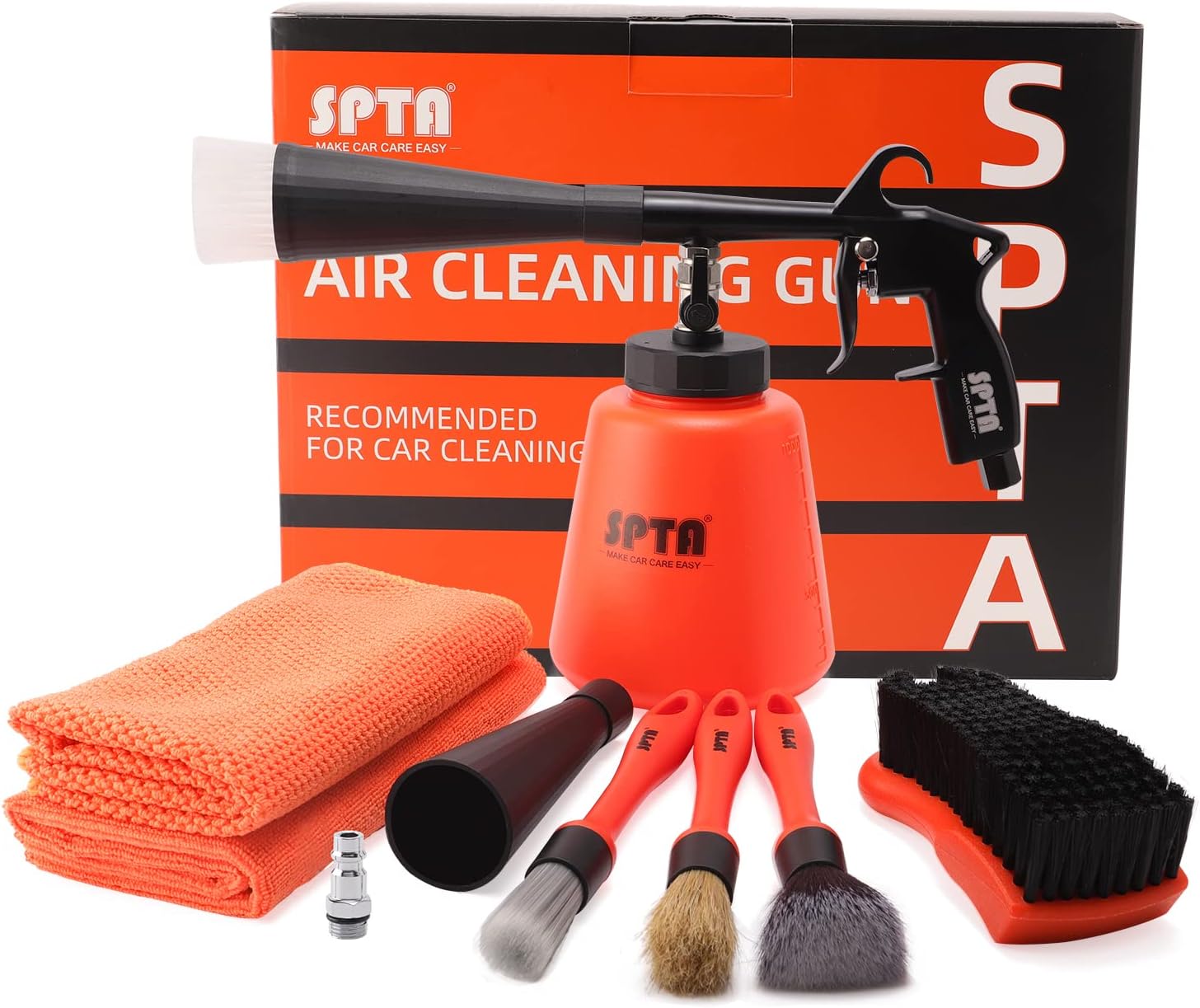 SPTA High Pressure Car Wash Cleaning Gun, Cleaning Gun, Car Interior Cleaning Kit, Seat Cleaning Spray Gun with Metal Trimmer - Image 2