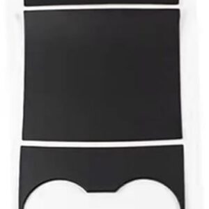 Vinilo decorativo blanco y negro para consola central de Tesla Model 3 2017-2020, adhesivos decorativos interiores con agujero para tarjeta
