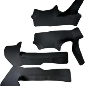 4 protectores de umbral de cuero para puertas delanteras y traseras Tesla Model 3 Highland 2024, tira de umbral de puerta