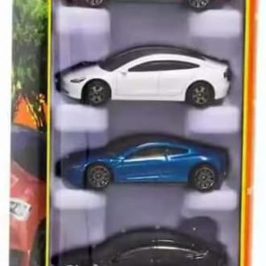 Matchbox Tesla 20th Anniversary, pack de 5 modelos a escala 1:64, Model S, 3, X, Y y Roadster 2020