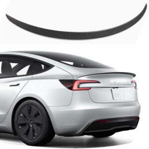 Spoiler trasero original 2025 para Tesla Model 3 Highland 2024, alerón, carbono mate
