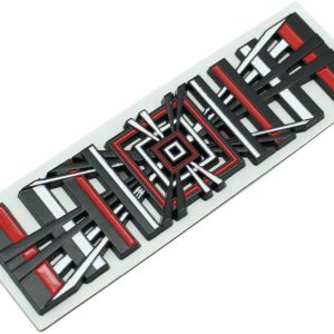 Pegatinas de emblema multicolor para Tesla Model 3/Y/S/X Plaid, adhesivos de logo