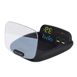 Head Up Display HUD para coche, pantalla grande, proyección en parabrisas, aviso de exceso de velocidad, compatible con OBD y GPS dual
