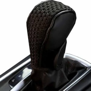 Funda para pomo de cambio compatible con Tesla Model 3, Model X, Model Y y Model S, cubierta transpirable, accesorio interior, negro