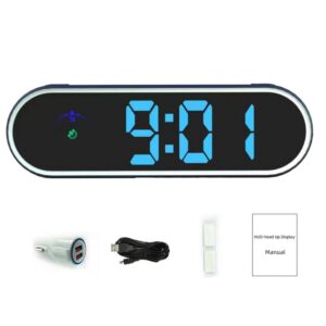Pantalla de velocidad para parabrisas, HUD plug & play para coche, velocímetro digital GPS