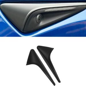 Cubiertas de protección para cámara lateral de intermitente compatible con Tesla Model 3 Highland 2024 y Model Y 2023-2024 HW4.0, pack de 2, negro mate