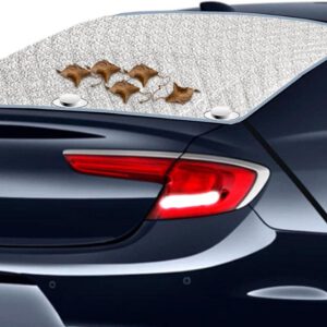Cubierta anticongelante para parabrisas trasero, protector de pantalla de coche, compatible con camiones, SUV, furgonetas y coches