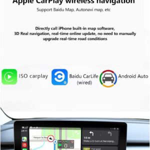 Pantalla HUD LCD Android 2+32GB para Tesla Model 3 / Model Y, pantalla táctil HD de 10,25″ con potencia, velocidad, CarPlay, WiFi, Bluetooth y navegación