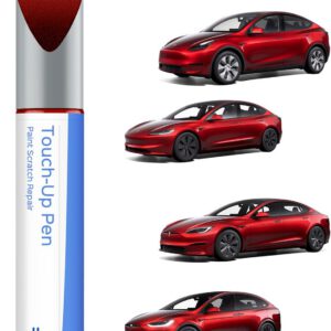 Lápiz de retoque Tesla Ultra Red PR01 para reparación de arañazos, compatible con Model 3/Y/S/X