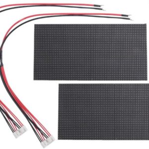 Panel LED Booso P4, 2 piezas, módulo 256 x 128 mm, 64 x 32 píxeles, 1/16 scan, panel LED SMD RGB interior
