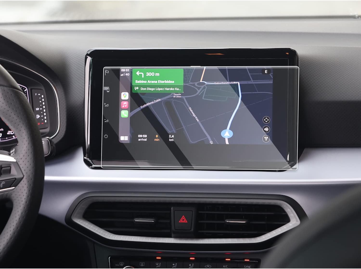 CDEFG Seat Ibiza Arona 2022 2023 2024 2025 Tempered Glass Navigation Screen Protector 9.2 Inch HD GPS Navigator Protected Film Glass Car Accessories