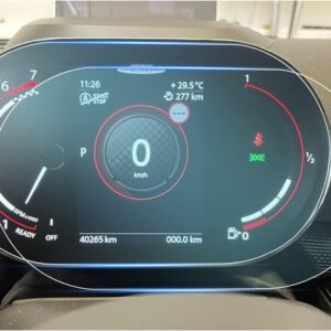 Protector de pantalla CDEFG, pack de 2 compatible con Mini Cooper 2021 2022 2023, protector GPS transparente resistente a arañazos 4H, accesorios de coche