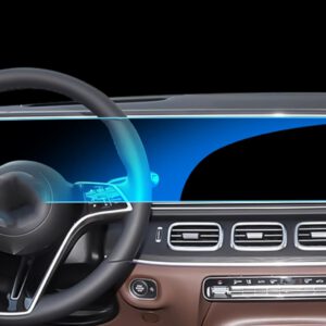 Protector de pantalla para Mercedes Benz GLE 2020-2025, pantalla integrada de navegación, película protectora antirrayaduras para navegador GPS, accesorios interiores