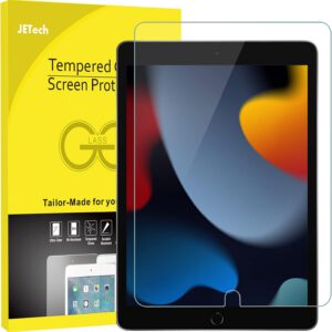 Protector de pantalla JETech para iPad 9/8/7 de 10,2″ 2021/2020/2019, vidrio templado, 1 unidad