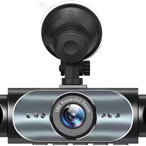 Sistema de cámara para salpicadero, dashcam de 4 canales, monitor 1080P con tarjeta 32GB, pantalla de 3,16″, grabación frontal, izquierda, derecha y trasera para camión, taxi y flota