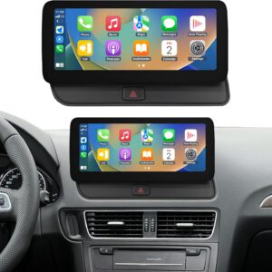 Radio Road Top de 12,3″ con CarPlay inalámbrico para Audi Q5 2009-2017 con 3G MMI, pantalla multimedia, Android Auto y MirrorLink