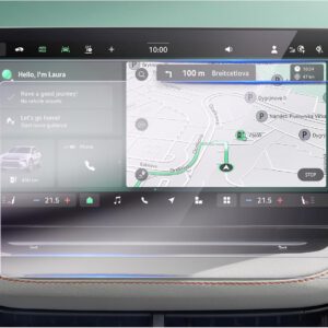 Protector de pantalla GAFAT, pack de 2 para Skoda Elroq EV eléctrico 2025 2026, pantalla de navegación de 13″, nano protector para sistema infotainment, accesorios Elroq, 6H antirrayaduras