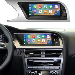 Radio Road Top con pantalla táctil de 8,9″, CarPlay inalámbrico y Android Auto para Audi A5 2009-2015 con 3G MMI, compatible con navegación y MirrorLink