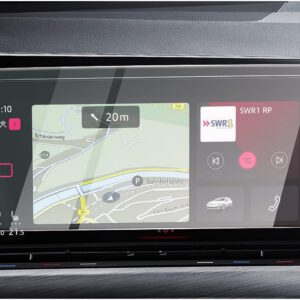 Protector de pantalla CDEFG para VW Golf 8 2020+, vidrio templado de 10″, película protectora HD 9H para navegador GPS, accesorios de coche